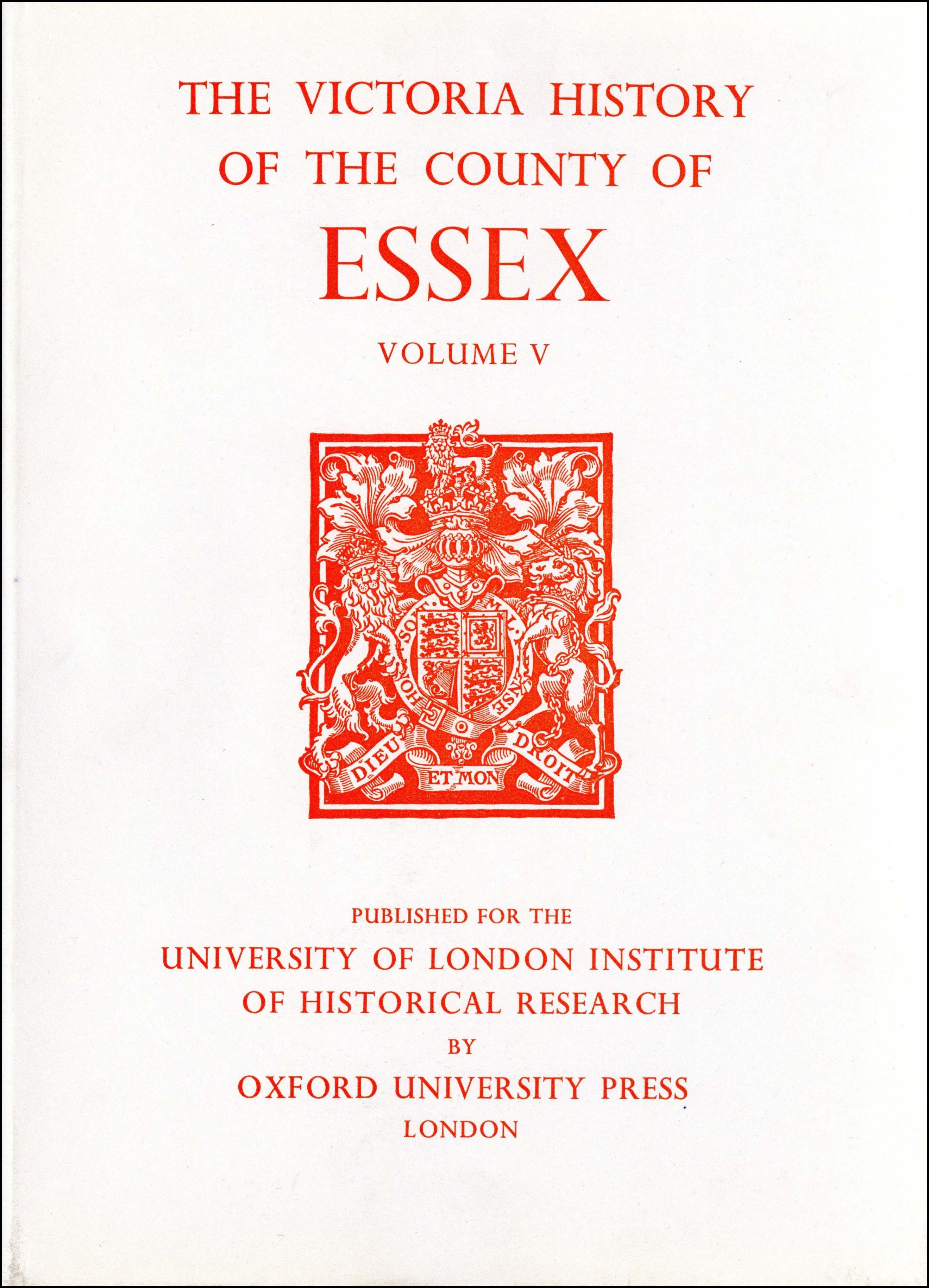 The Victoria History of the County of Essex