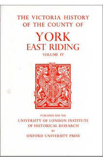 The Victoria History of the County of York, East Riding